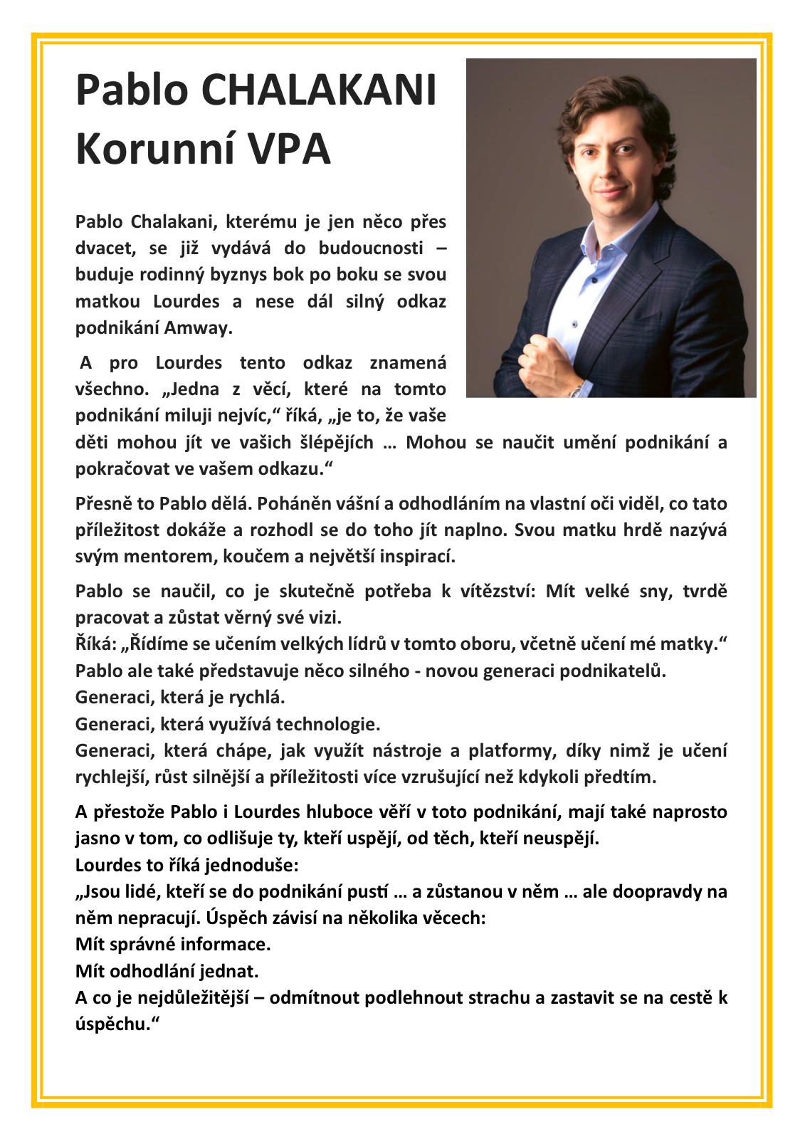 Profil speakera